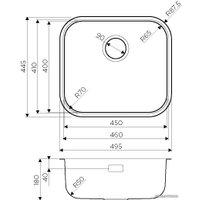 Кухонная мойка Omoikiri Omi 49-U/I-IN 4993066 (нержавеющая сталь)