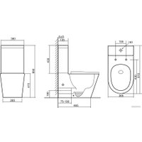 Унитаз напольный Triton Pro Corso CO-3906