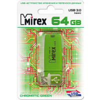 USB Flash Mirex CHROMATIC GREEN 64GB (13600-FM3CGN64)