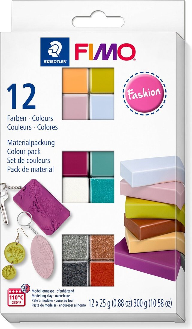 Полимерная глина Fimo Soft Fashion Colours 8023 C12-5 (12x25 г)
