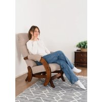 Кресло-глайдер Glider Модель 68 (светло-коричневый/орех антик)