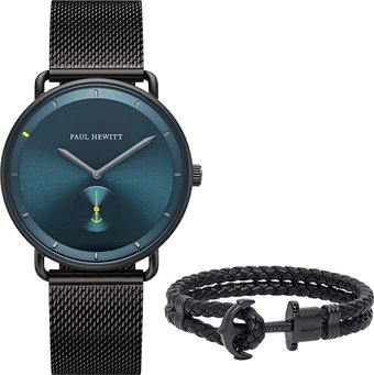 Наручные часы с украшением Paul Hewitt Breakwater Petrol Sunray PHW530042