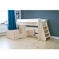 Двухъярусная кровать Красная звезда Р444 Капризун 7 160/180x80 (дуб млечный)
