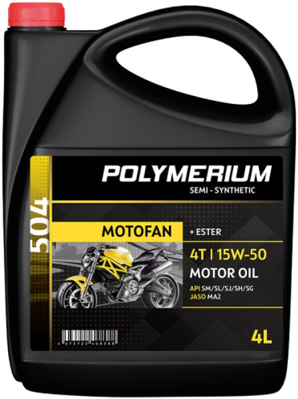 Моторное масло Polymerium Motofan 504 15W-50 4T 50л