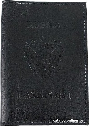 Обложка для паспорта Poshete 604-117K/NPK-BGN (черный)