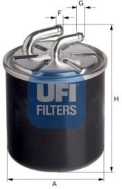 

Топливный фильтр UFI 2443600
