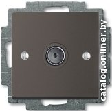 Розетка телевизионная ABB Basic 55 1724-0-4313 (шато-черный)