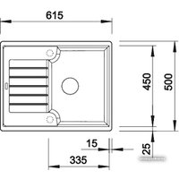Кухонная мойка Blanco Zia 40 S (серый беж) [517411]