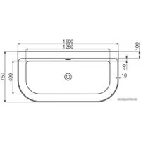 Ванна Rea Olimpia 150x75