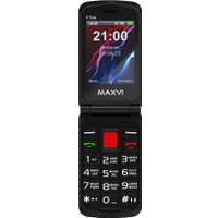 Кнопочный телефон Maxvi E10ds (красный)