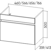  Viant Тумба под умывальник Мальта Como 80 VMAL80CO-T1YP