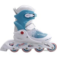 Роликовые коньки Action PW-403 (р. 26-29, белый/голубой)