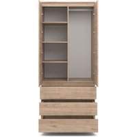 Шкаф распашной MyStar Сноули 900.2 ИВ-121.11 (гикори кингстон)