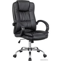 Офисное кресло SitUp Rapid chrome (экокожа Black/Black)