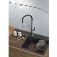 Смеситель Omoikiri Osaka C-BL (хром/черный)