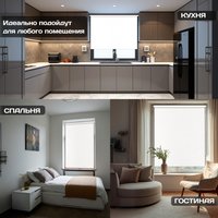 Рулонные шторы Sundays Home Форест 78х160 (белый)