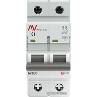 Выключатель автоматический EKF Averes AV-6 2P 1A (C) 6kA mcb6-DC-2-01C-av