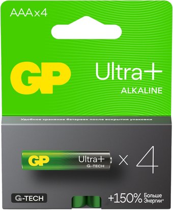 Батарейка GP Ultra Plus Alkaline G-Tech AAA/LR03 24AUPA21-2CRSB4