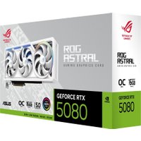 Видеокарта ASUS ROG Astral GeForce RTX 5080 16GB GDDR7 White OC Edition ROG-ASTRAL-RTX5080-O16G-WHITE