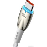 Кабель Baseus Glimmer Series Fast Charging Data Cable 100W USB Type-A - Type-C (2 м, белый)
