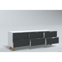 Комод Миркомодоф Майн 3 (белый/антрацит)