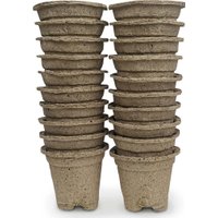 Горшок ГазонCity Торфяные c подставкой 80x80мм (20 шт)