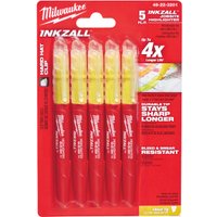 Набор маркеров Milwaukee INKZALL 48223201 (5 шт, желтый)