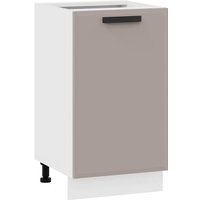 Шкаф напольный Трия Тиана 1Н45 (белый/мокко супермат) в Лиде