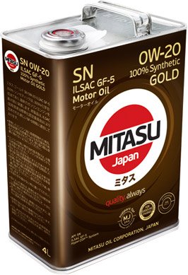 

Моторное масло Mitasu MJ-102 0W-20 4л
