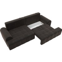 Диван Лига диванов Лига-080 131118 (велюр Seven 727 коричневый)