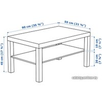 Журнальный столик Ikea Лакк (белый) 504.499.07