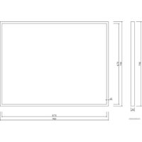  Roxen Зеркало Sigma 510210-90B 90x70