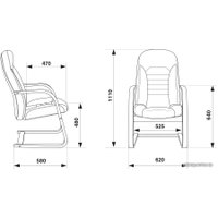 Офисный стул Бюрократ T-9923WALNUT-AV (черный)