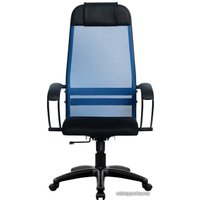 Офисное кресло Metta SU-1-BP Комплект 11, Pl тр/сечен (резиновые ролики, синий)