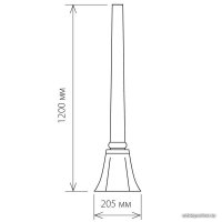 Фонарный столб Elektrostandard 1043 A023552 (120 см, черное золото)