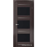 Межкомнатная дверь MDF-Techno Dominika 300 60x200 (дуб серый/лакобель черный)