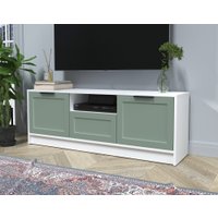 Тумба Интерлиния ТВ Концепт Тренд КТ-ТВ3-50 (белый платинум/мята)