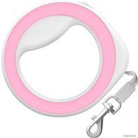 Поводок-рулетка Wau Dog 81277 (светло-серый/розовый)