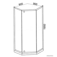 Душевой уголок Cerutti Spa C3AB 90x90