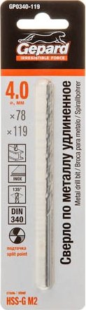 

Сверло Gepard GP0340-119