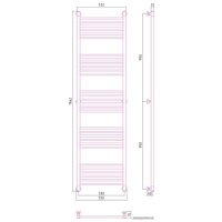 Полотенцесушитель Сунержа Богема+ прямая 1900х500 30-0220-1950
