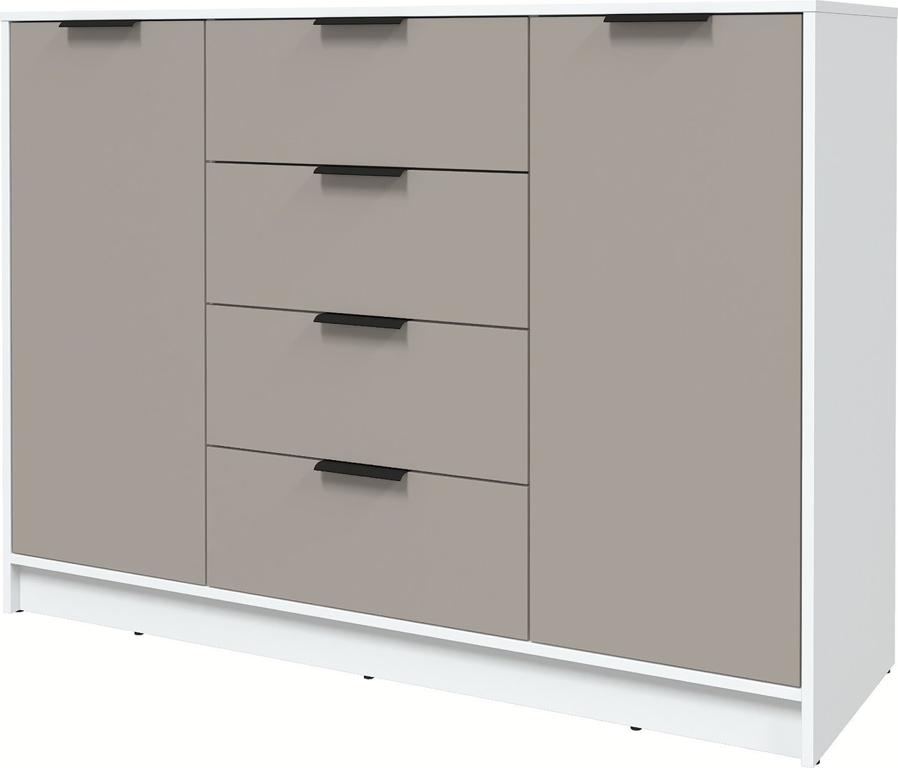 

Тумба Интерлиния Концепт КТ-Т140 Глосс (белый платинум/луна)