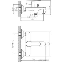 Смеситель Haiba HB60557-8 (белый)