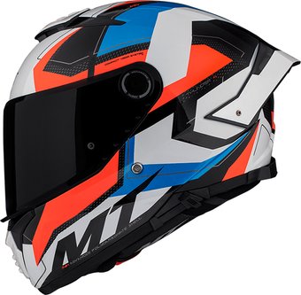 Мотошлем MT Helmets Thunder 4 SV Valiant A0 (XXL, глянцевый белый)