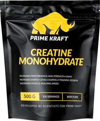 Моногидрат креатина Prime Kraft Creatine Monohydrate 100% (500г, без вкуса)