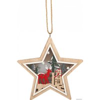 Елочная игрушка ЭРА Звездочка ENGDS-4L Б0060478