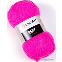 Пряжа для вязания Yarnart Baby 100% акрил 174 50 г (150 м, кислотно-розовый)