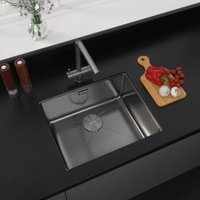 Кухонная мойка ZorG ZRN 4555 Premium PVD Gunblack