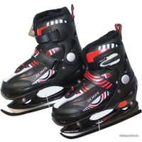 Коньки Zez C812-L 39-42 (черный/красный)