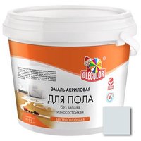 Эмаль Olecolor Для пола акриловая 1 кг (серый туман)